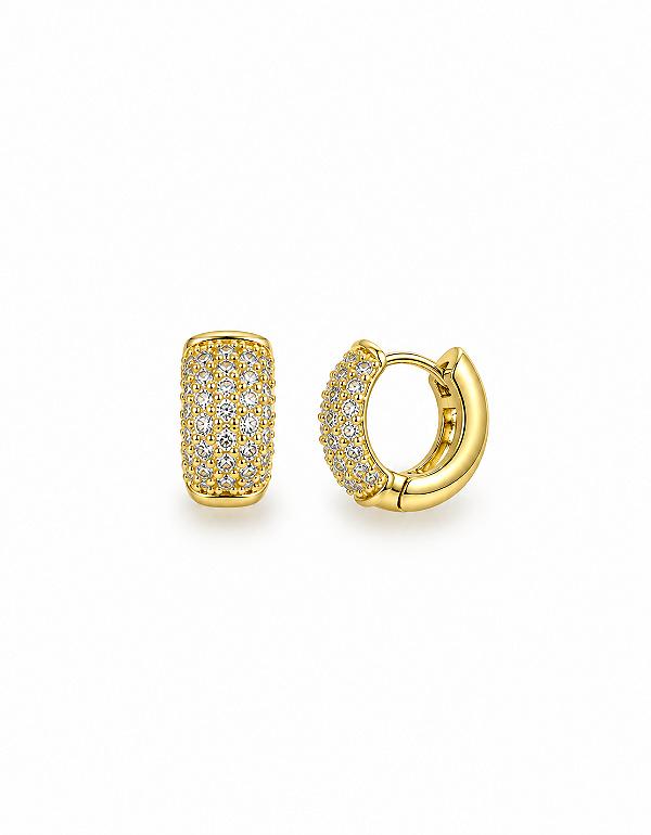 Argola Pavé Diamond 1,5 cm