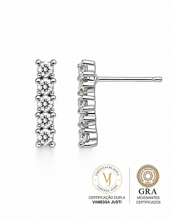Brinco 2mm Moissanite 0.36ct.
