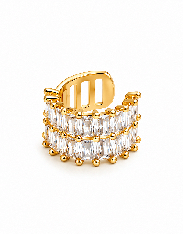 Piercing Duplo Diamond Ouro 18K