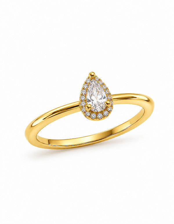 Anel Gota Mini Ouro