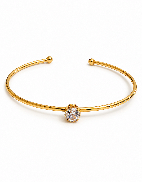 Bracelete Ponto de Luz em Zircônia