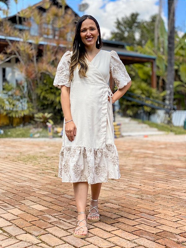 Vestido Salesiano Creme
