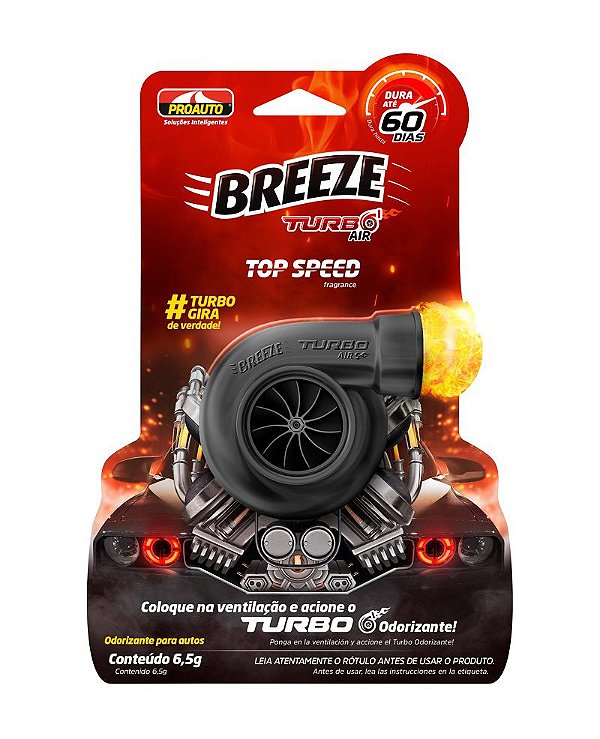 Odorizante Breeze Turbo Ar Velocidade Máxima 6,5g
