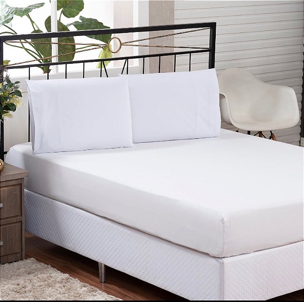 5 Unidades Lençol com Elástico Percal 200 fios 100% Algodão