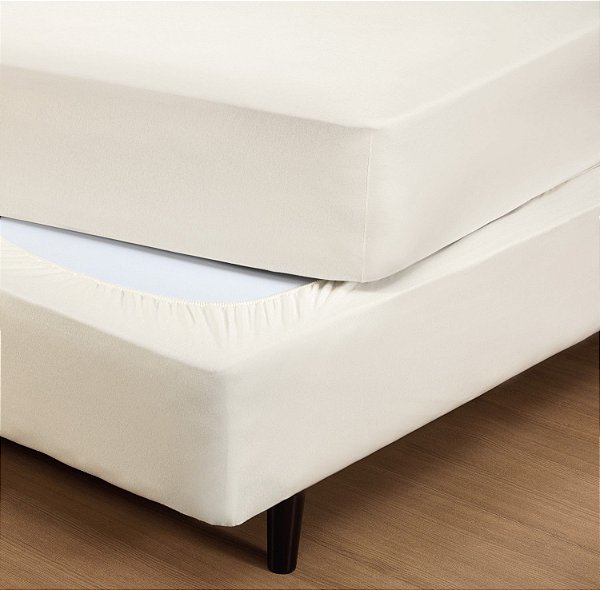 Saia Box King Size Liso - Fit Box Malha