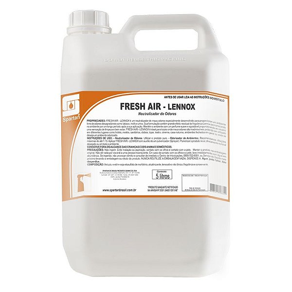 Fresh Air Lennox 5 Litros Neutralizador De Odores Spartan