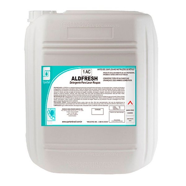 Aldfresh 20 Litros Detergente Ácido Para Lavar Roupas Spartan