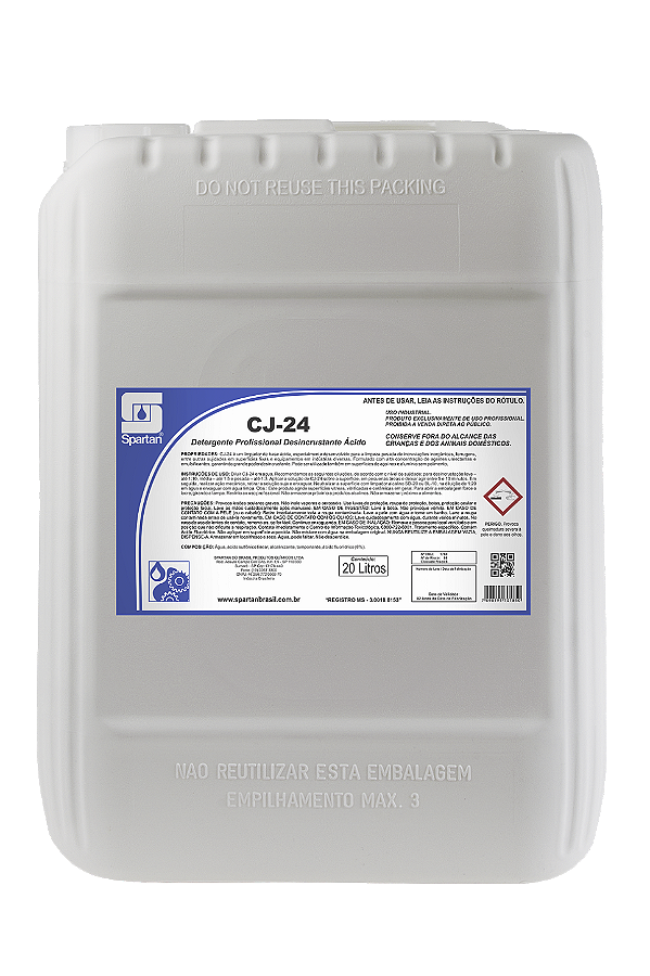 CJ-24 20 Litros Desincrustante Ácido Spartan
