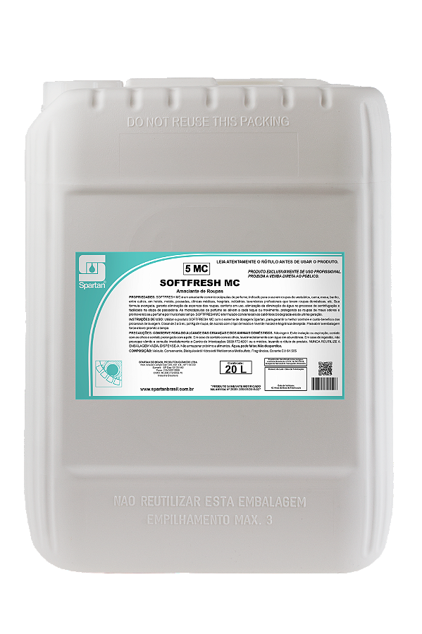 Softfresh MC 20 Litros Amaciante Spartan