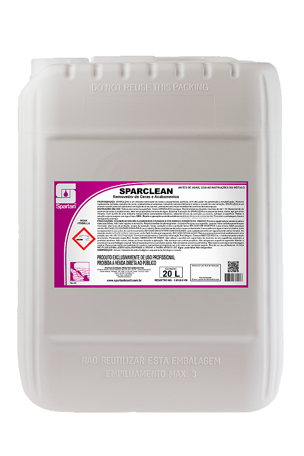 Sparclean 20 Litros Removedor De Ceras E Acabamentos Spartan