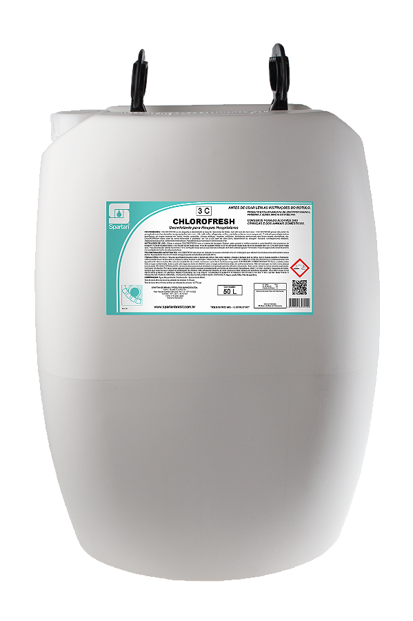 Chlorofresh 50 Litros Desinfetante Para Roupas Hospitalares Spartan