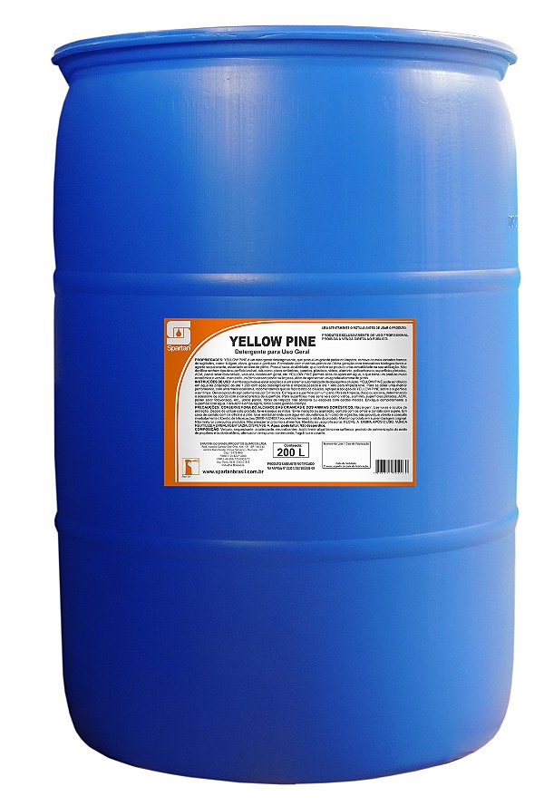 Yellow Pine 200 Litros Detergente Desengraxante Spartan