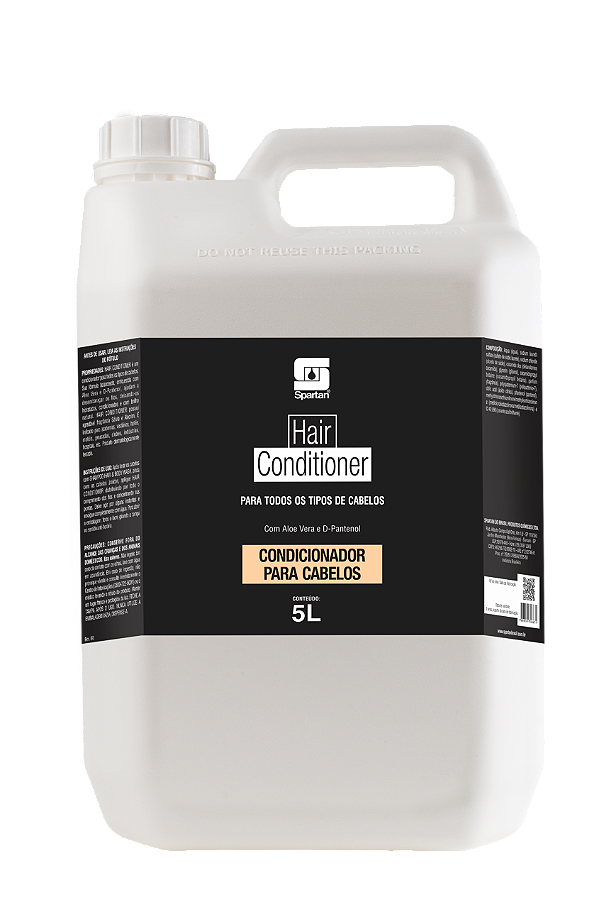 Kit Com 2 Hair Conditioner 5 Litros Condicionador Para Cabelo - Spartan