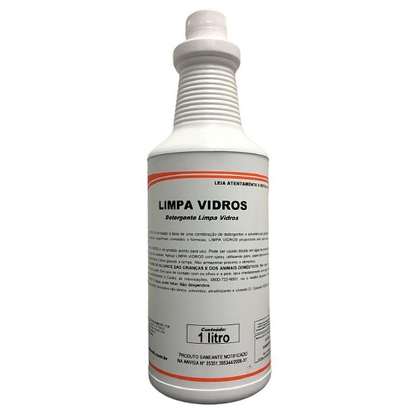 Kit Com 6 Limpa Vidros 1 Litro Limpador Concentrado Para Vidros - Spartan