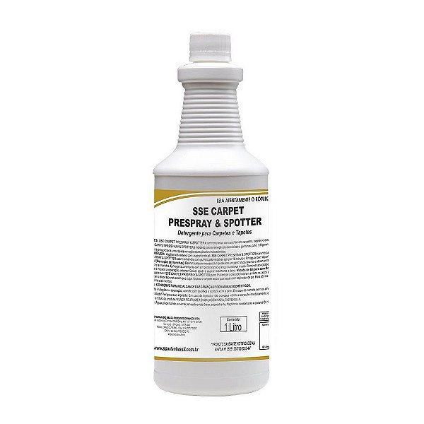Kit Com 6 SSE Carpet Removedor de Manchas Tecidos - 1 Litro - Spartan