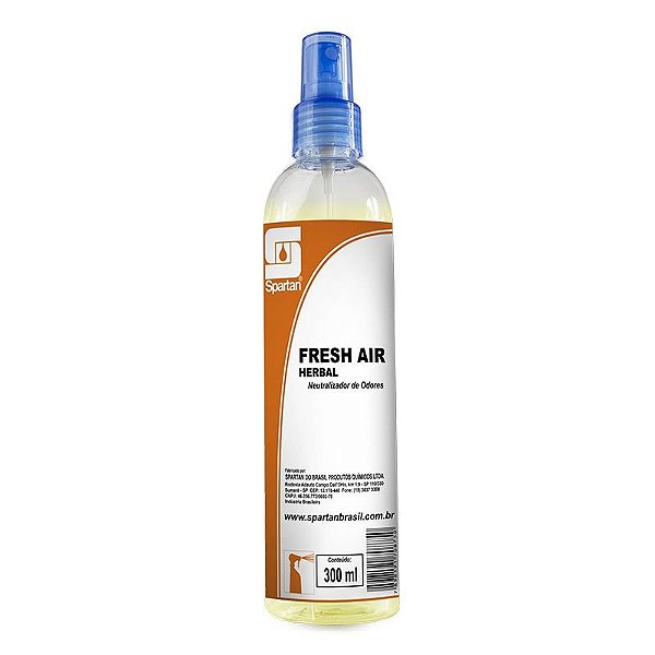 Kit Com 12 Fresh Air Herbal 300ml Neutralizador De Odores Spartan