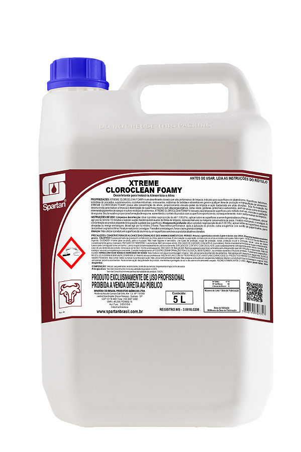 Kit Com 2 Xtreme Cloroclean Foamy 5 Litros