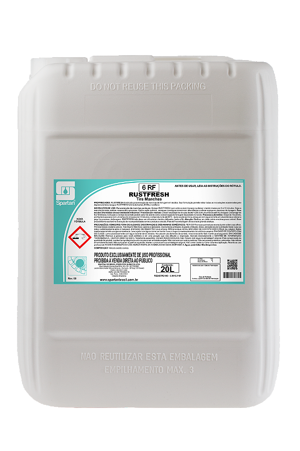 Rustfresh 20 Litros Removedor de Ferrugem