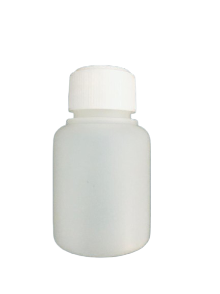 Frasco Plástico 60ml cilíndrico Reforçado com Tampa 28mm
