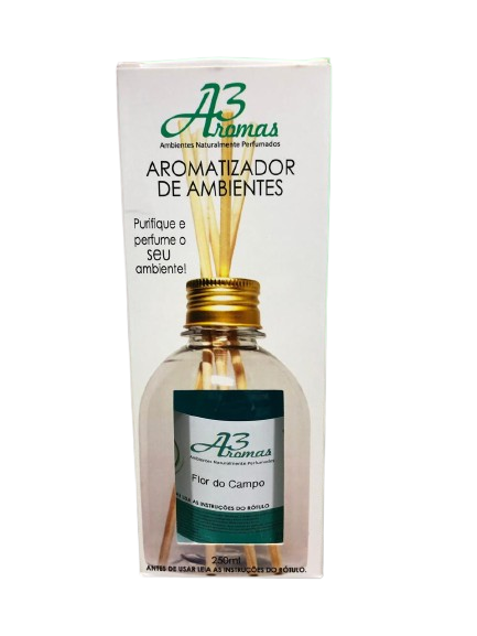 Aromatizador de Ambientes Flor do Campo 250ml - A3 Aromas Valência