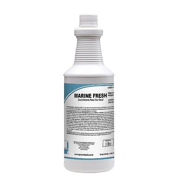 Marine Fresh 1 Litro Limpador Desinfetante Concentrado De Uso Geral Spartan Oferta