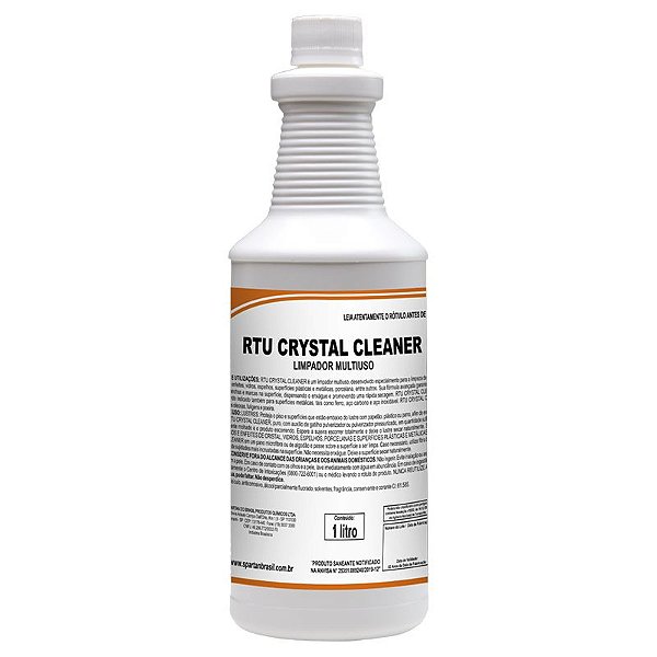 RTU Crystal Cleaner 1 Litros Limpador Multiuso Para Limpeza De Lustre Oferta