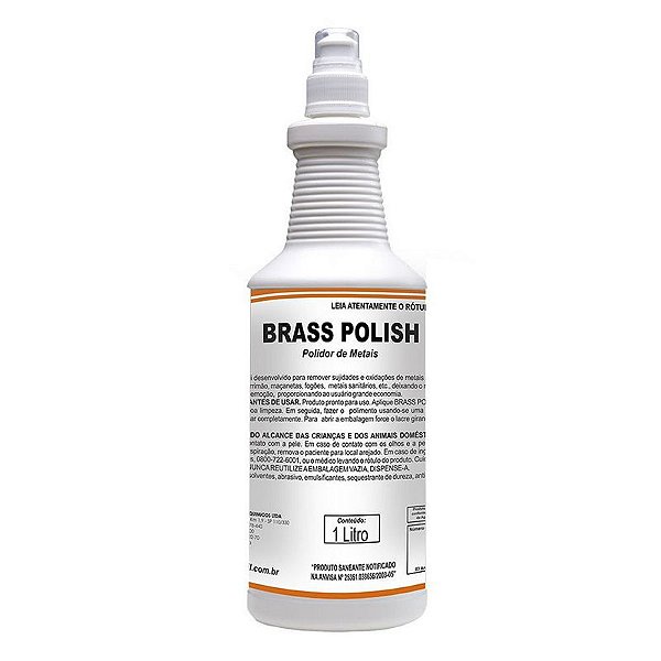 Brass Polish 1 Litro Polidor De Metais Pronto Uso - Spartan Oferta