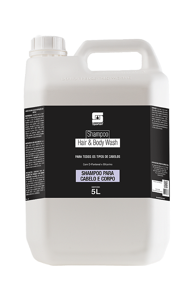 Shampoo Hair & Body Wash 5 Litros Shampoo Para Cabelo E Corpo Oferta