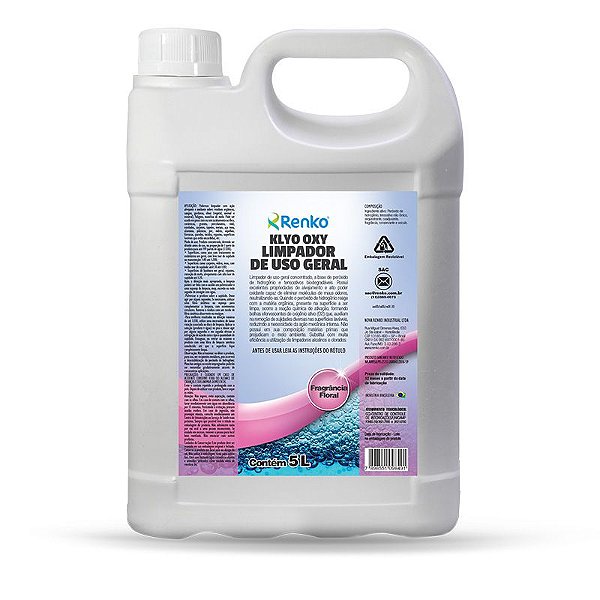 Klyo Oxy Limpador A Base De Peroxido De Hidrogenio Floral 5 Litros Renko Oferta