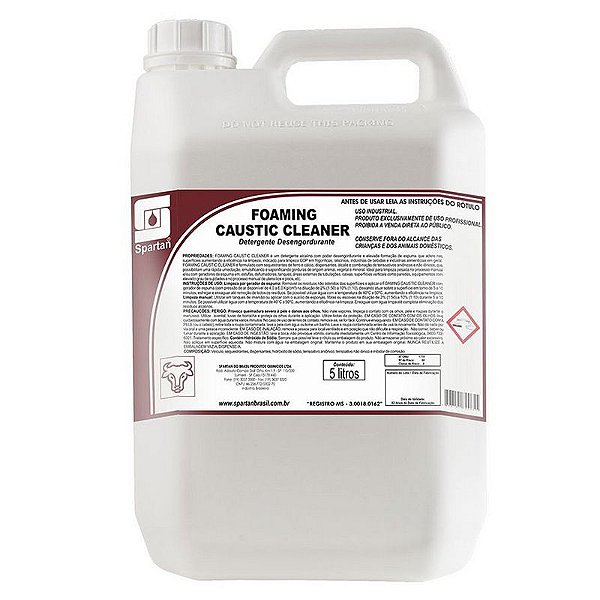 Foaming Caustic Cleaner 5 Litros Detergente Desengordurante - Spartan Oferta
