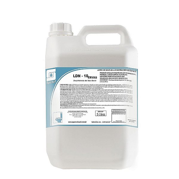 LDN-10 5 Litros Limpador Desinfetante Concentrado De Uso Geral - Spartan Oferta