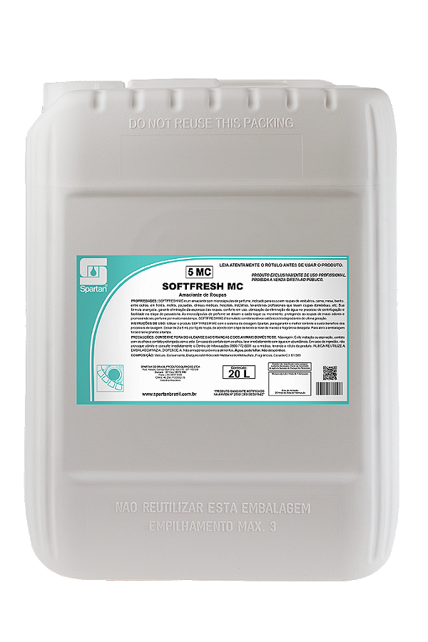 Softfresh MC 20 Litros Amaciante Spartan Oferta