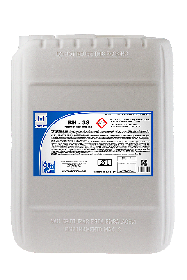 BH-38 20 Litros Detergente Desengraxante Spartan Oferta