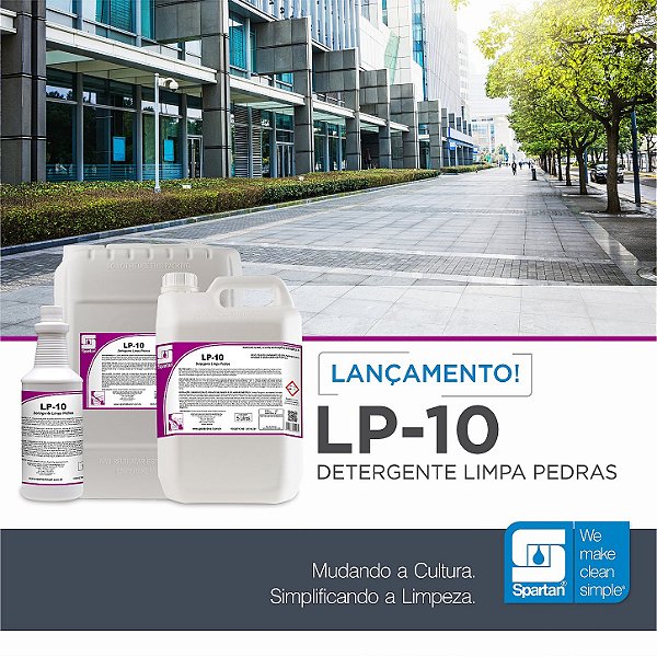 LP-10 Detergente Limpa Pedras 20 Litros Spartan
