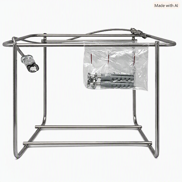 SUPORTE ARAMADO PARA 1 GALÃO DE 5L - INOX