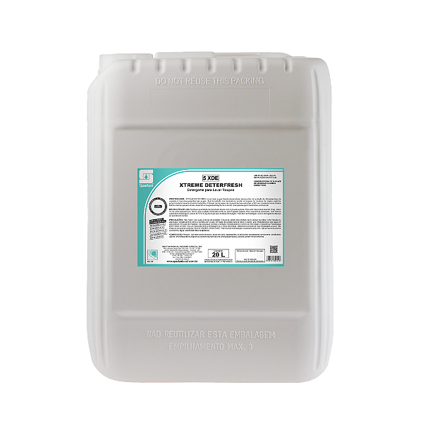 Xtreme Deterfresh 20L Detergente para Lavar Roupas - Spartan