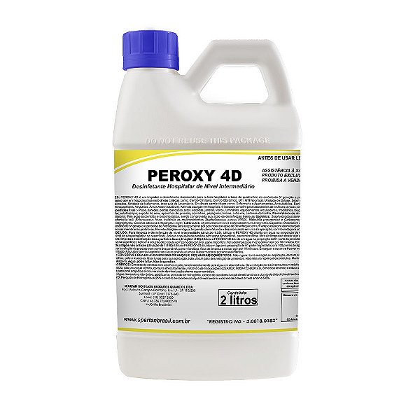 Peroxy 4D Desinfetante Hospitalar 2 Litros - Spartan