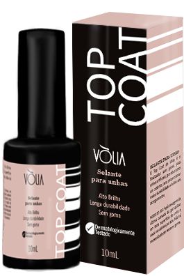 top coat Vólia cosmeticos finalizador com brilho