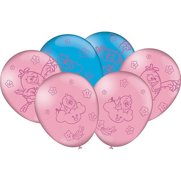 Balão Festa Galinha Pintadinha Candy - 25 unidades - Festcolor - Rizzo Balões
