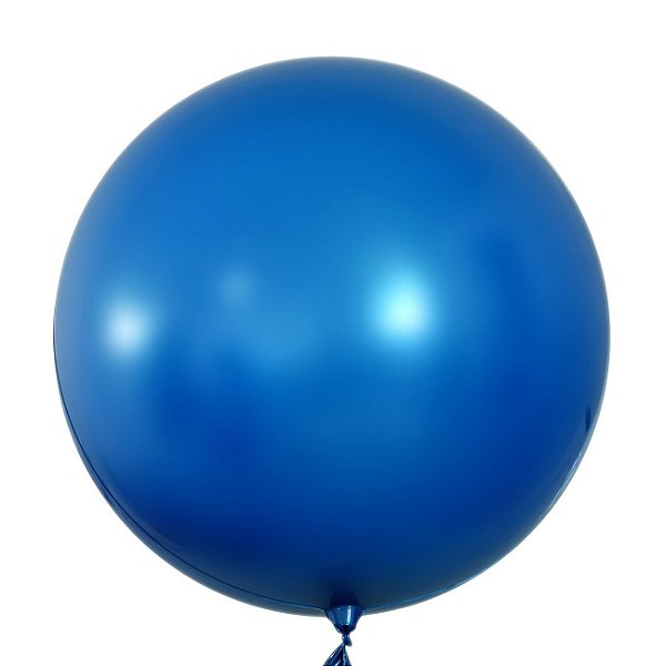 Balão de Festa Bubble Cromado Azul 24" 60cm - 01 Unidade - Mundo Bizarro - Rizzo Balões