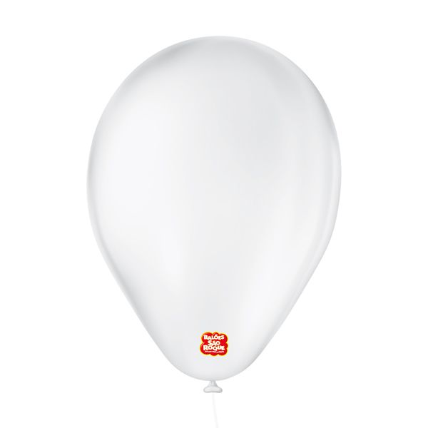 Balão de Festa 6,5" Basic - Branco - 50 Unidades - Balões São Roque - Rizzo
