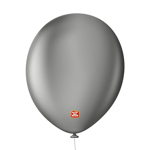 Balão Profissional Premium Uniq 11" 28cm - Cinza Granito - 15 unidades - Balões São Roque - Rizzo Balões