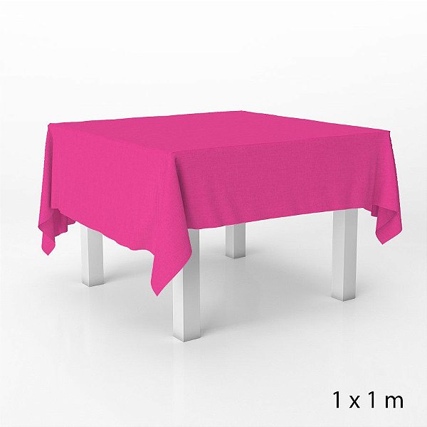 Toalha de Mesa em TNT - 1 x 1 metro - Rosa Pink - 5 unidades - Best Fest -  Rizzo - Rizzo Balões