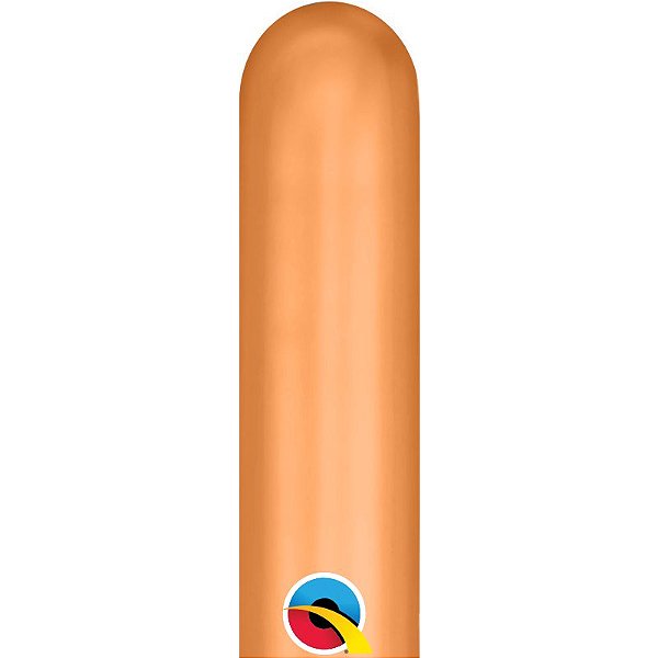 Balão de Festa Canudo - Copper  Chrome (Cobre)  260" - 100 unidades - Qualatex - Rizzo Balões