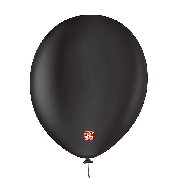 Balão Profissional Premium Uniq - 16'' 40 cm - Preto Onix - 10 unidades - Balões São Roque - Rizzo