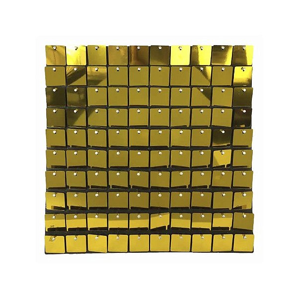 Painel Metalizado Shimmer Wall Dourado - 30x30cm - 1 unidade - ArtLille - Rizzo