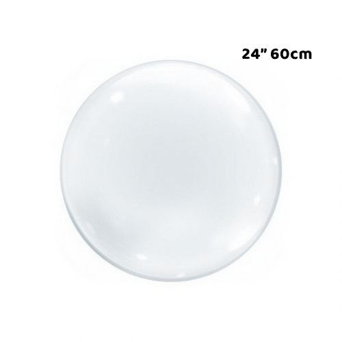 Balão Bubble Transparente - 24" 60cm - 50 Unidades - Bobo Balloon
