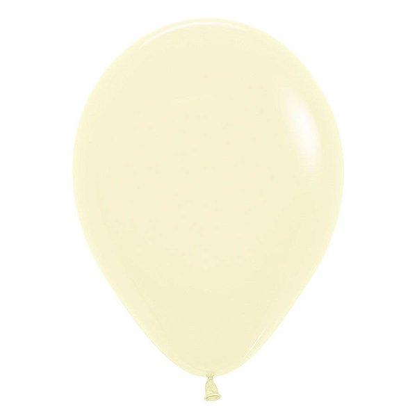 Balão de Festa Latéx Pastel Mate - Amarelo (Cor:620) -  Sempertex - Rizzo