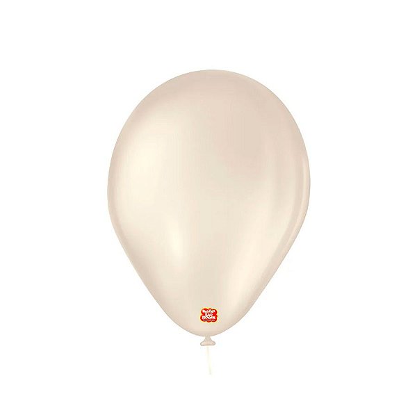 Balão Profissional Premium Uniq - 16'' 40 cm - Areia - 10 unidades - Balões São Roque - Rizzo