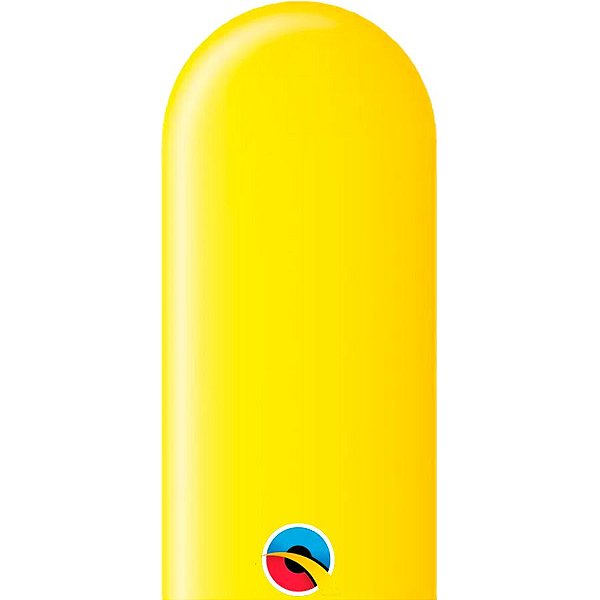 Balão de Festa Canudo - Citrine Yellow (Amarelo Citrino) - 350" - Qualatex - Rizzo